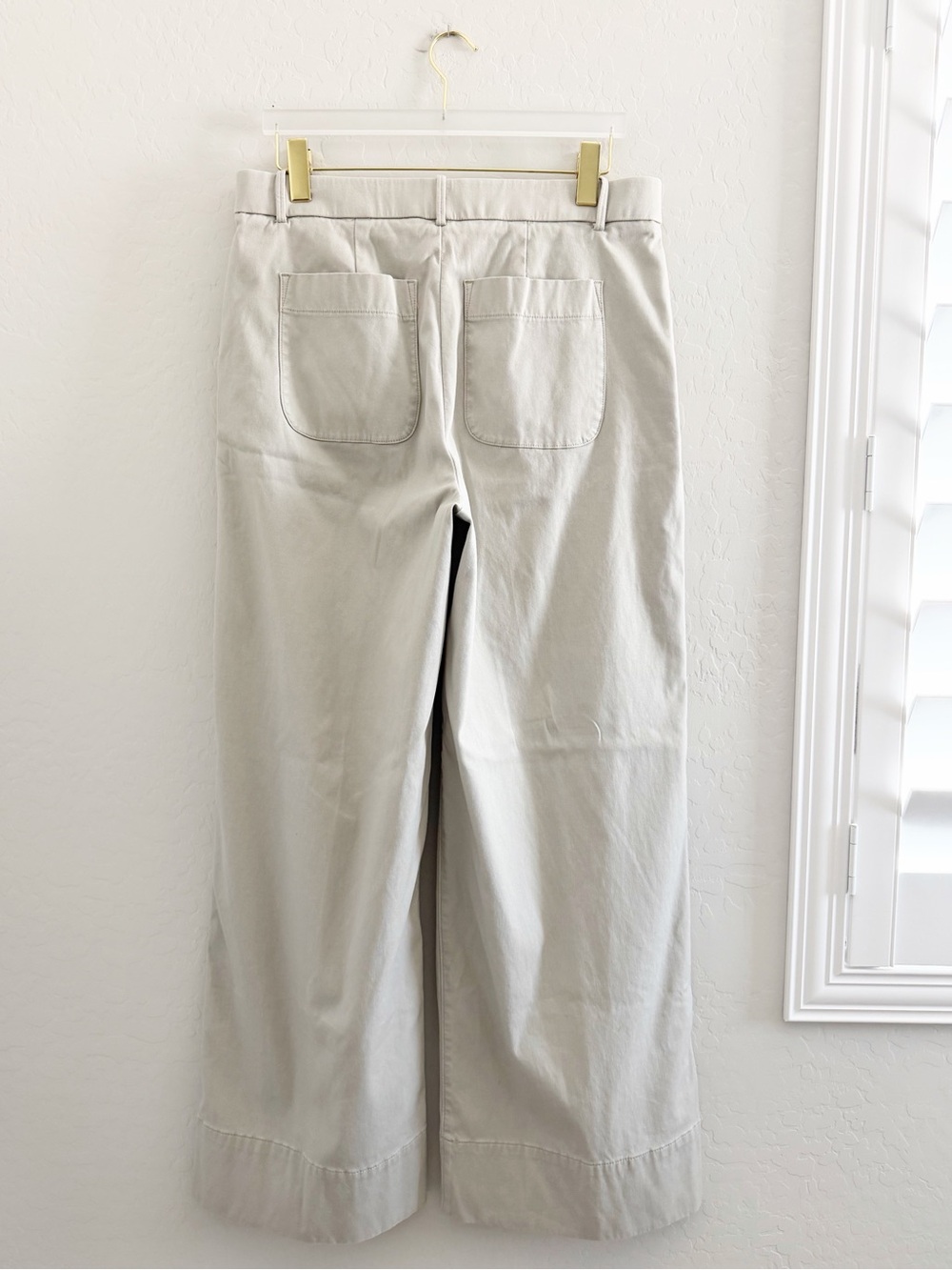 SPANX Supersmooth Stretch Twill Wide Leg Pant In Bone Size XL TALL - Picture 9 of 13